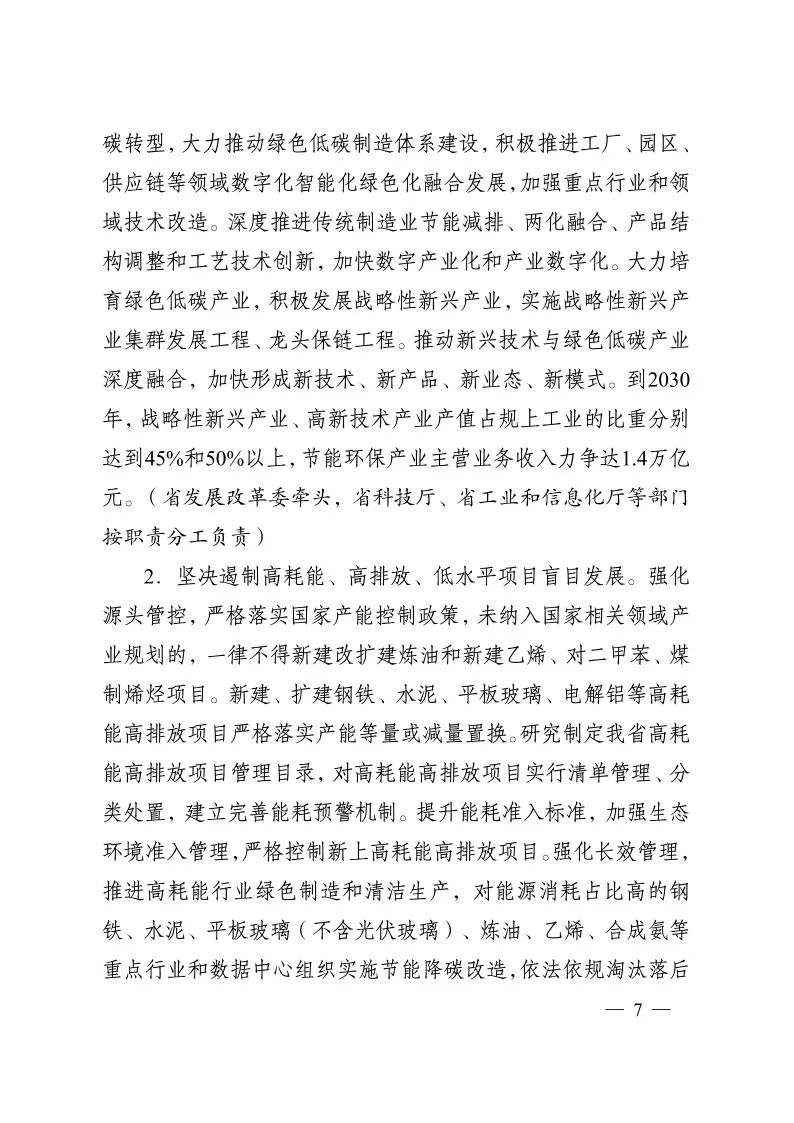 《江蘇省碳達(dá)峰實(shí)施方案》印發(fā) 實(shí)施“碳達(dá)峰八大專項(xiàng)行動”